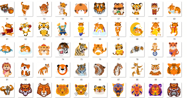 TIGER GRAPHICS BUNDEL